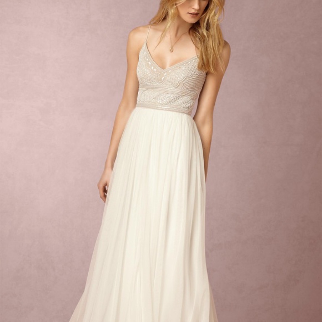 Adrianna Papell Cream Wedding Dress